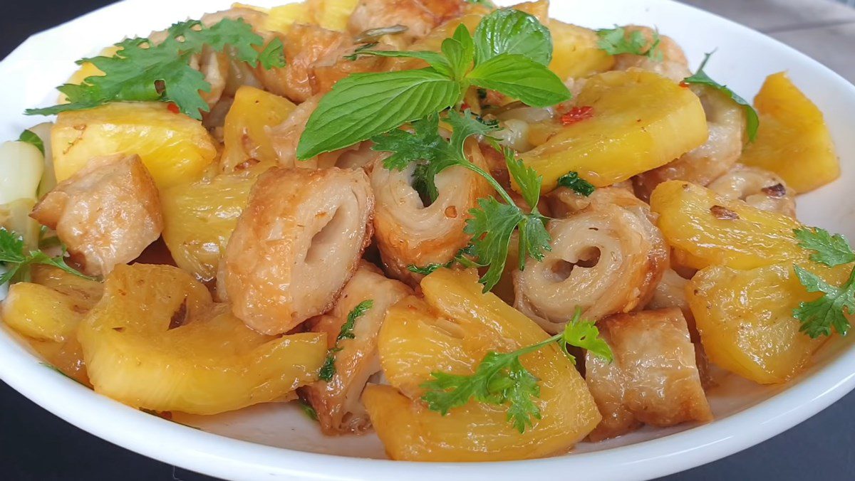 2 Ways to Make Deliciously Unique Sweet and Sour Stir-Fried Vegetarian Noodles and Stir-Fried Bean Curd 2 Sweet and sour stir-fried gluten
