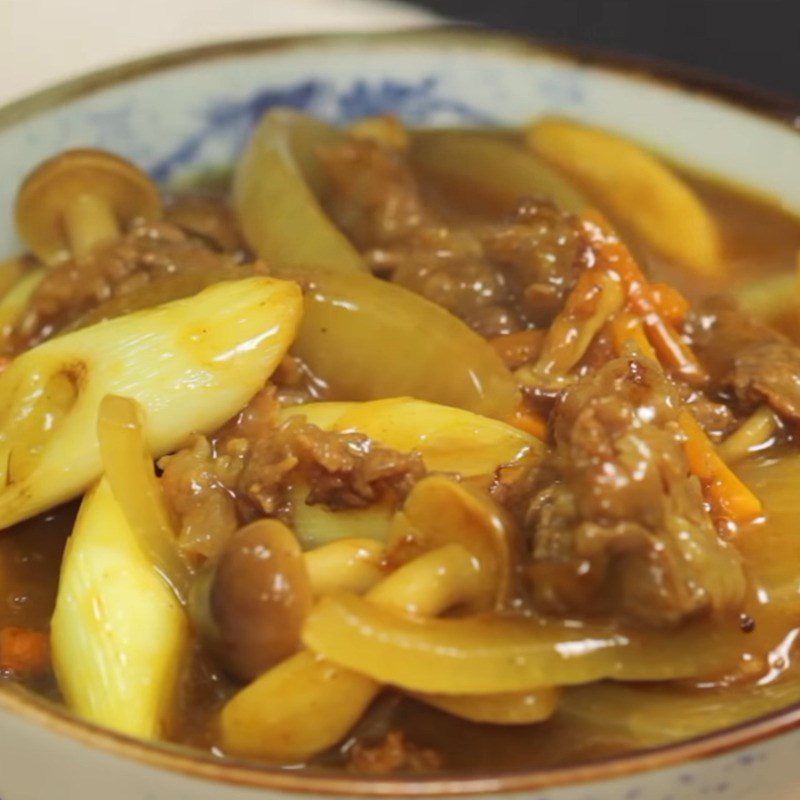 Step 6 Completion Beef curry udon