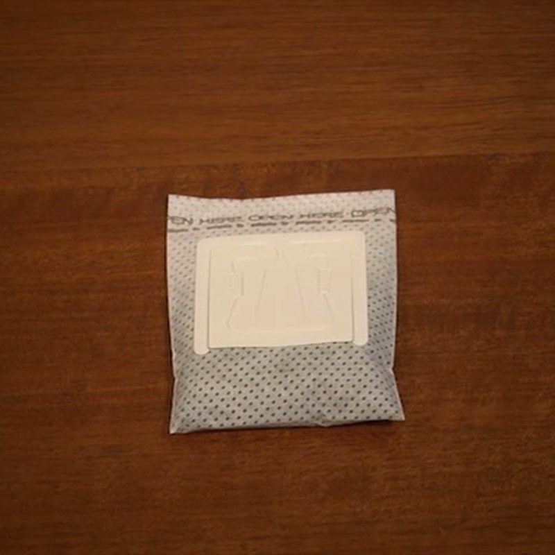 Step 1 Open coffee bag for Filter Coffee