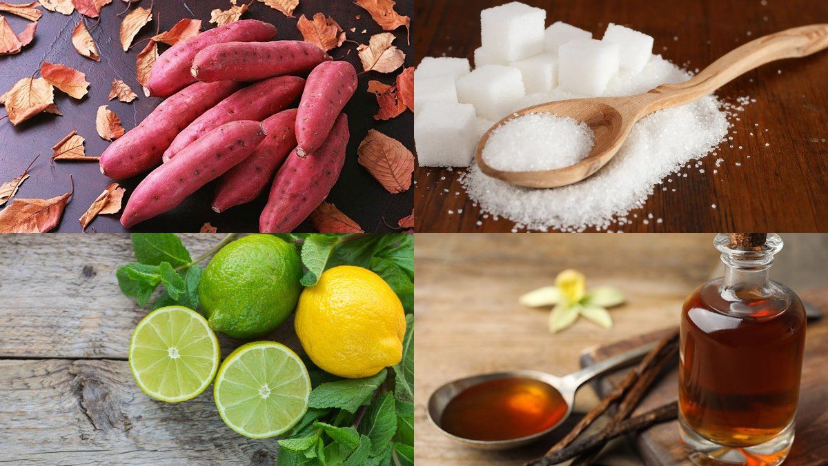 Ingredients for sweet potato jam