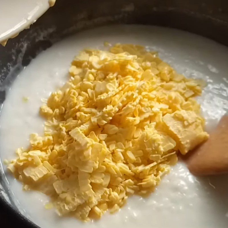 Step 4 Cook corn with sticky rice Sweet corn with sticky rice