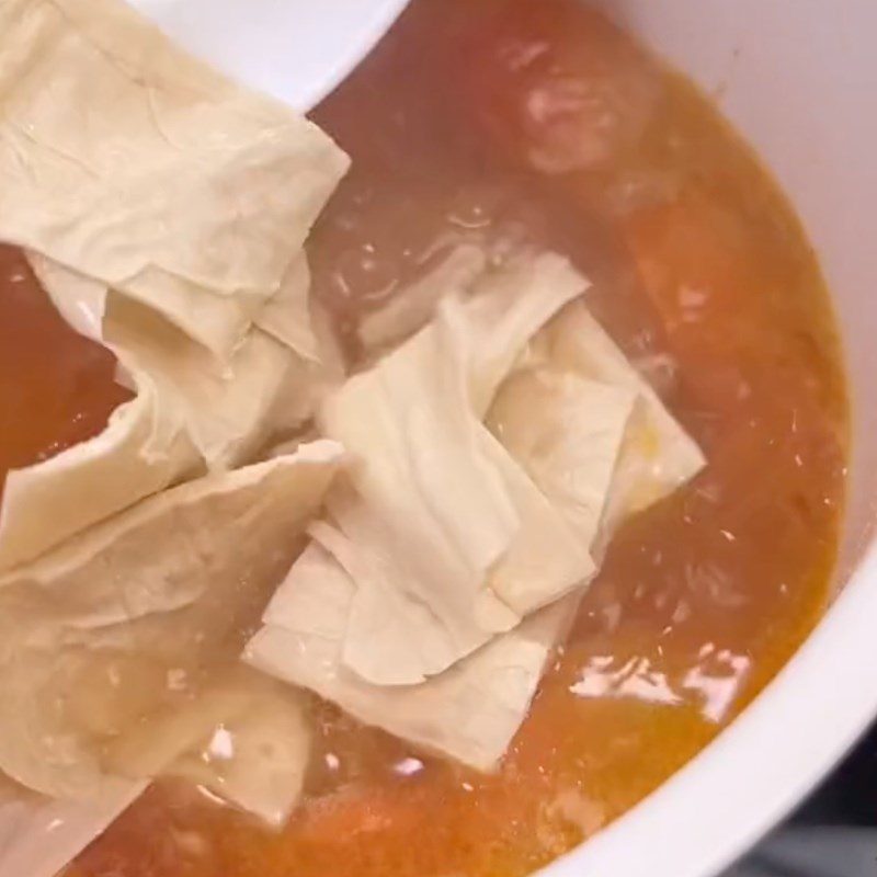 Step 2 Cook Vegetarian Cloud Soup (Recipe shared by Tiktok Vegetarian Kitchen XANH)
