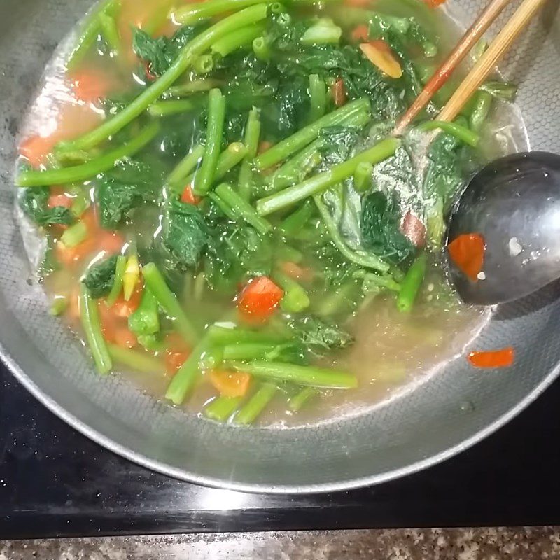 Step 3 Cook the soup Vegetable soup with pumpkin