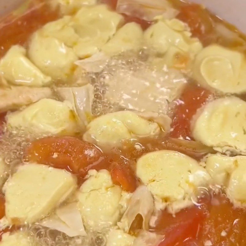 Step 2 Cook Vegetarian Cloud Soup (Recipe shared by Tiktok Vegetarian Kitchen XANH)