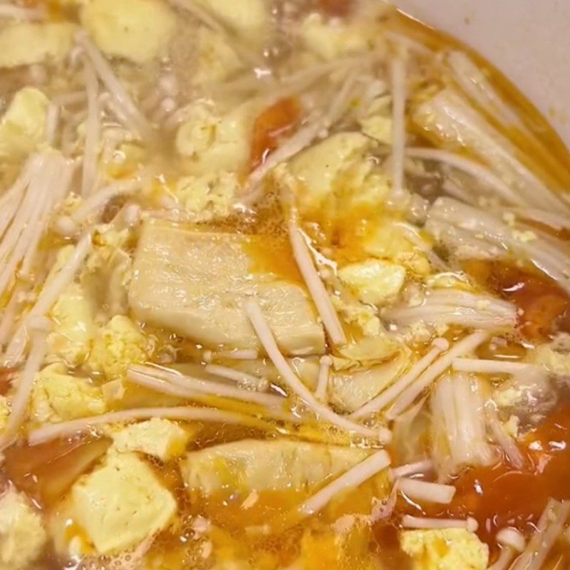 Step 2 Cook Vegetarian Cloud Soup (Recipe shared by Tiktok Vegetarian Kitchen XANH)