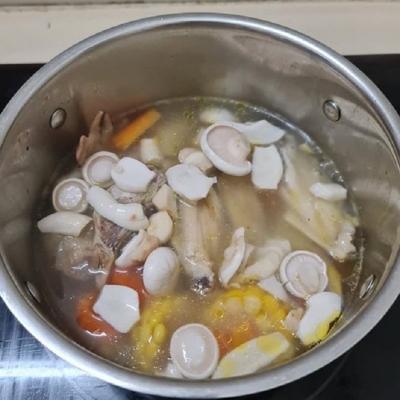 Step 2 Cooking chicken soup with mushrooms Chicken mushroom soup