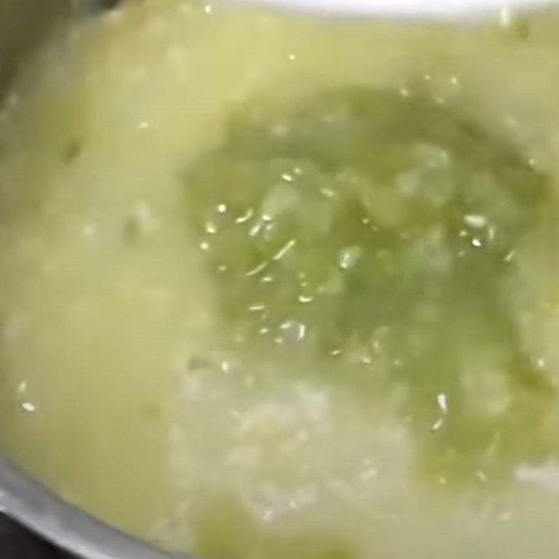 Step 3 Cooking porridge Chicken gourd porridge for weaning