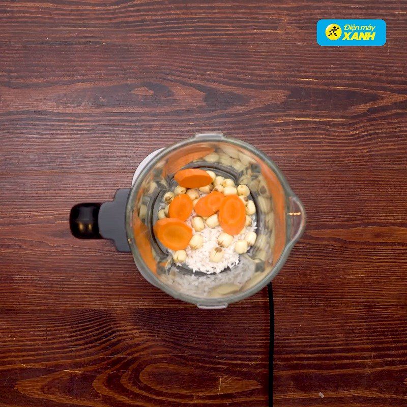 Step 4 Cooking porridge Shrimp and pumpkin porridge using a multifunctional cooking blender