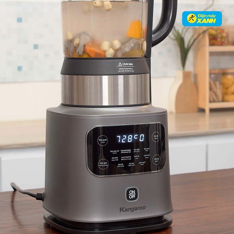 Step 4 Cooking porridge Shrimp and pumpkin porridge using a multifunctional cooking blender