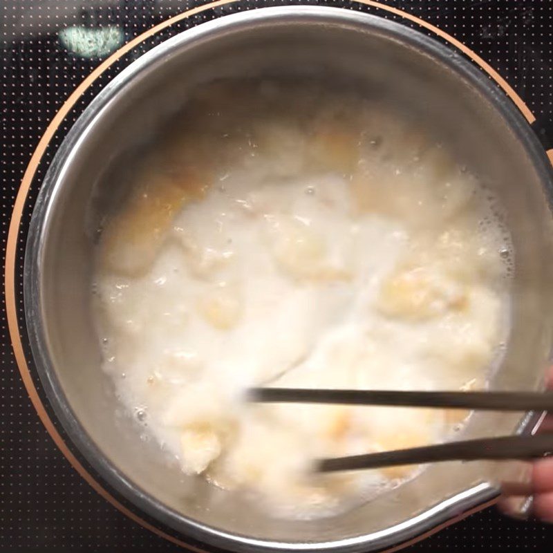 Step 2 Cook the porridge for Banana Bread Porridge