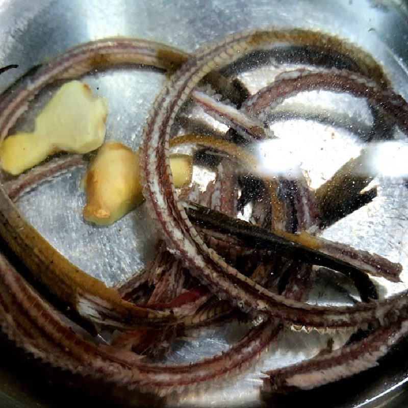 Step 2 Cook porridge Eel porridge Nghe An