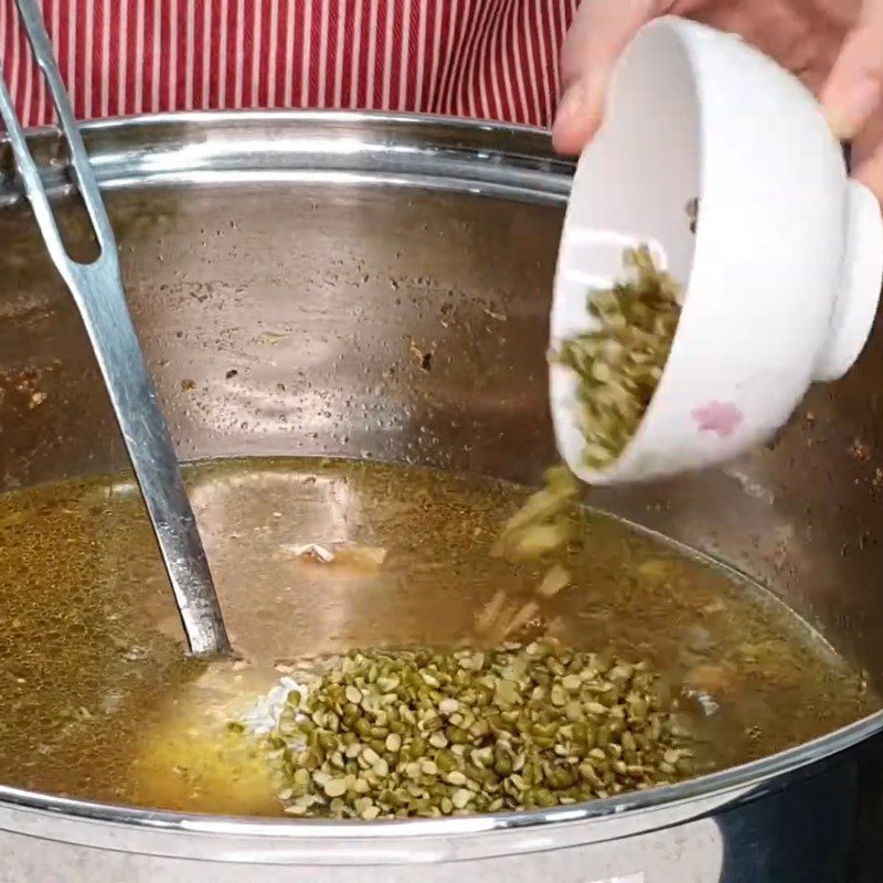 Step 7 Cook the porridge Beef porridge