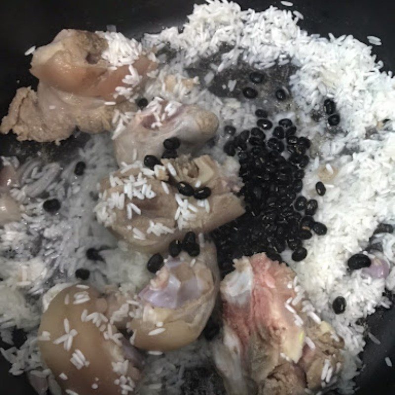 Step 2 Cooking Black Bean Pork Bone Porridge Black Bean Pork Bone Porridge