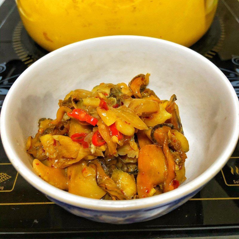Step 4 Cooking long shell porridge Long shell porridge lotus seed