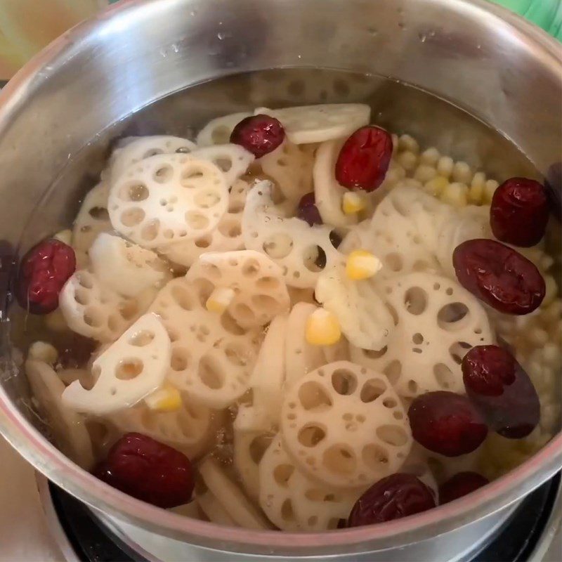 Step 3 Cook the Lotus Root and Taro Dessert