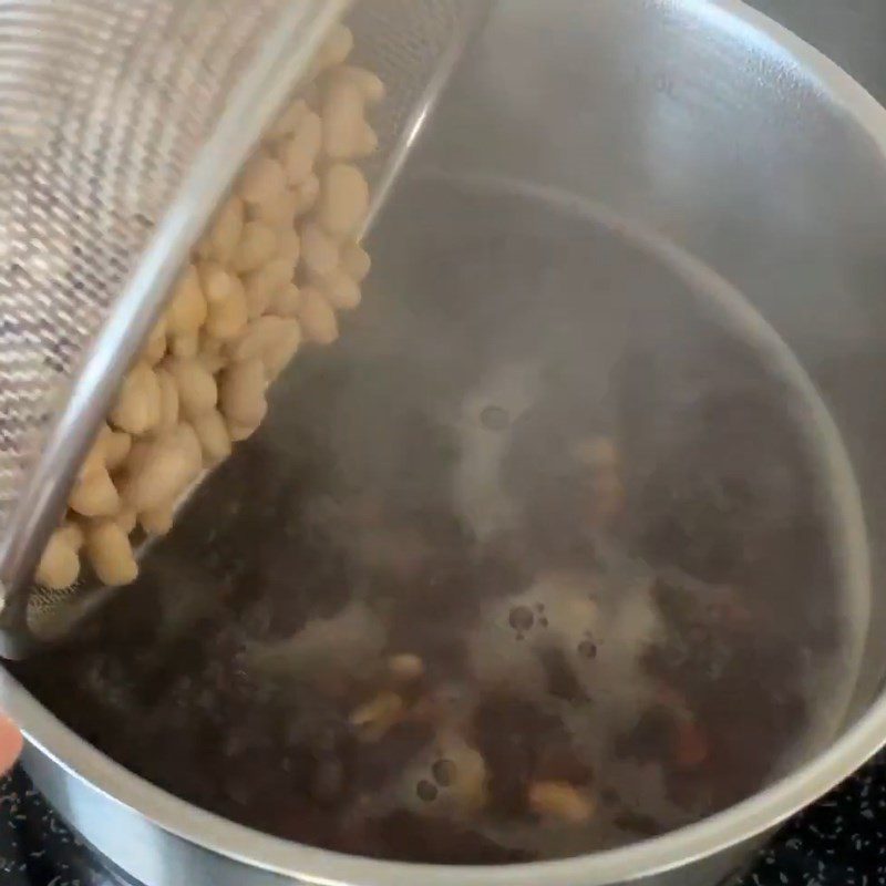Step 2 Cooking Soybean Pudding Coconut milk soybean pudding