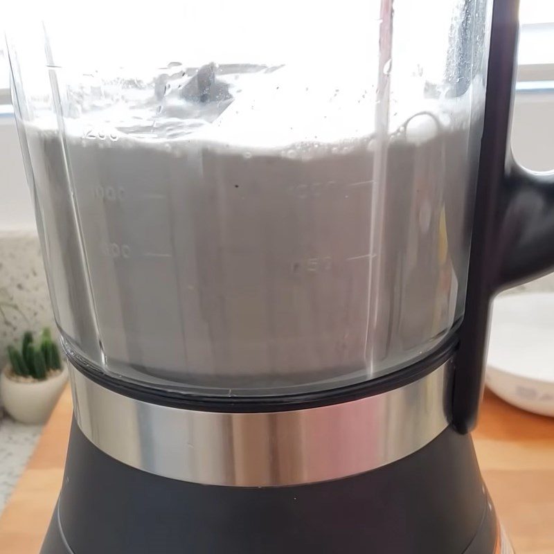Step 3 Cooking Black Sesame Pudding Chinese Black Sesame Pudding