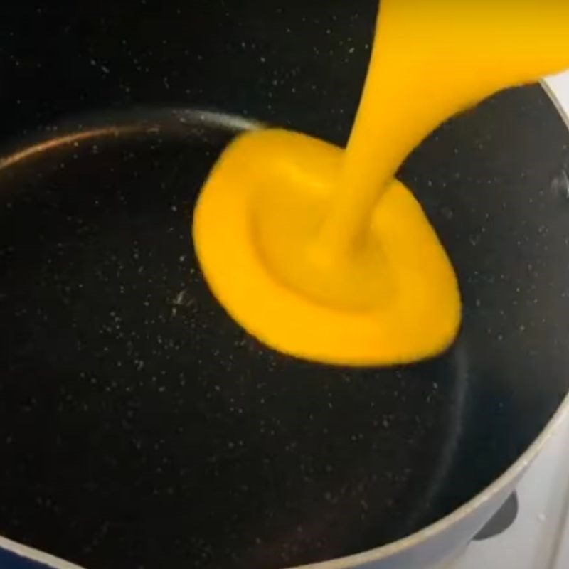 Step 5 Cook the mixture Fresh milk pumpkin soup