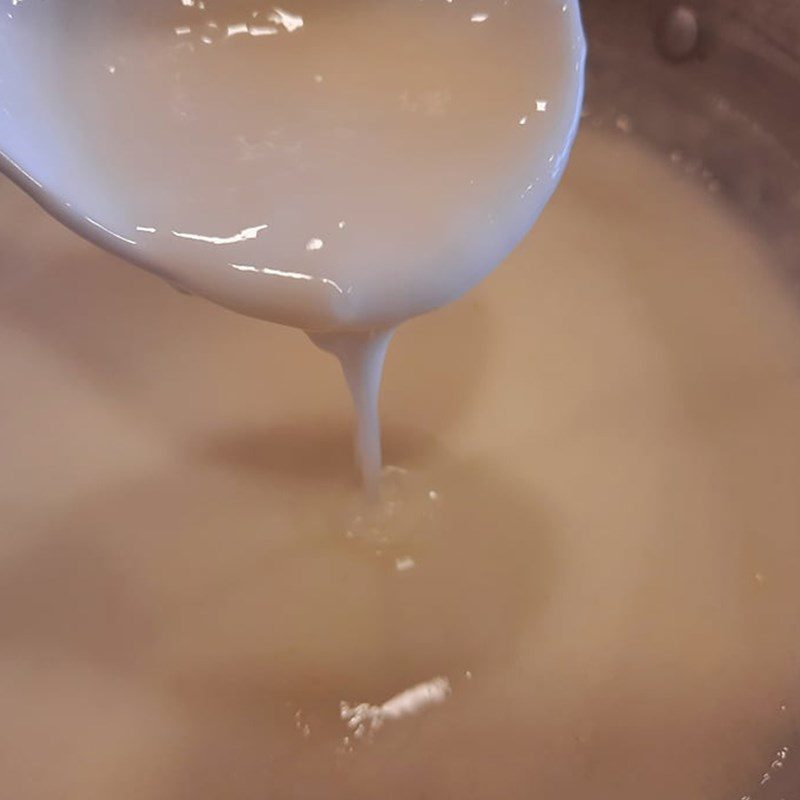 Step 3 Cook the coconut milk mixture Banana ice cream with coconut milk without a blender