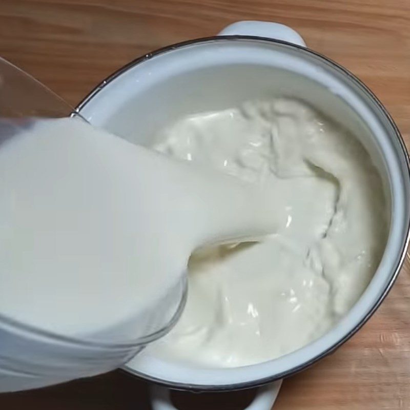 Step 3 Cooking the Milk and Mung Bean Mixture Coconut Milk Mung Bean Ice Cream