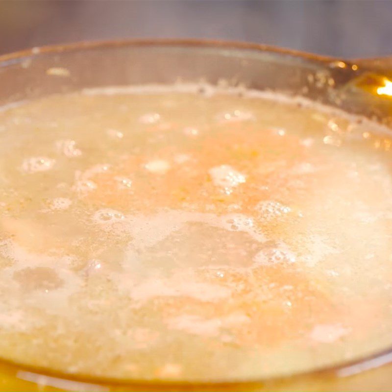 Step 4 Cook the hot pot Chicken hot pot with rice wine residue