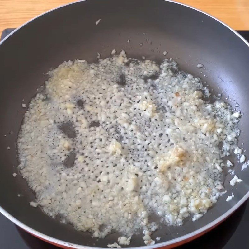 Step 2 Cooking the sauce Fermented shrimp paste for dipping rice paper