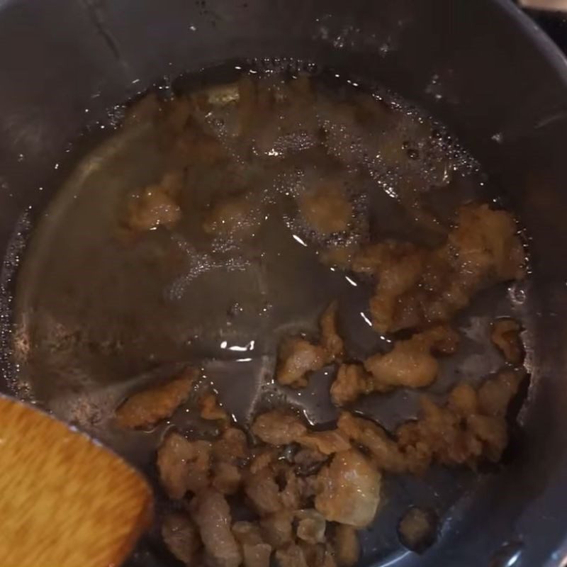 Step 1 Cooking pork fat Sapporo ramen