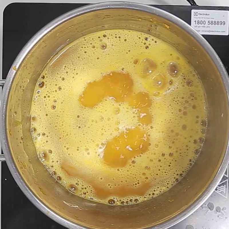 Step 3 Cooking pumpkin coconut milk Thai style Che