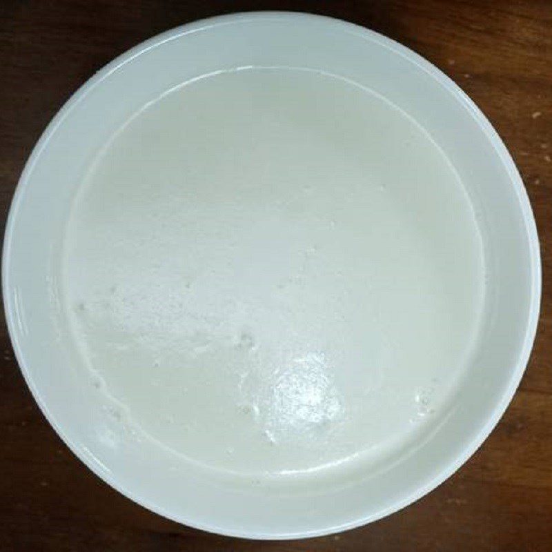 Step 4 Cooking coconut milk Che Chè đậu ngự with coconut milk