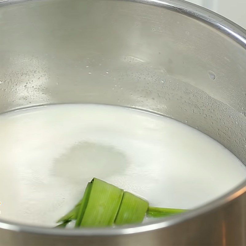 Step 1 Cook Coconut Milk Coconut Milk Taro Balls Dessert