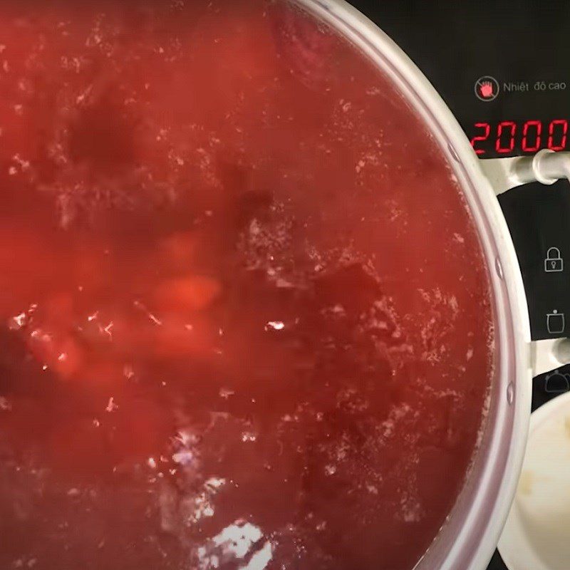 Step 5 Cooking the broth with pork ribs and vegetables