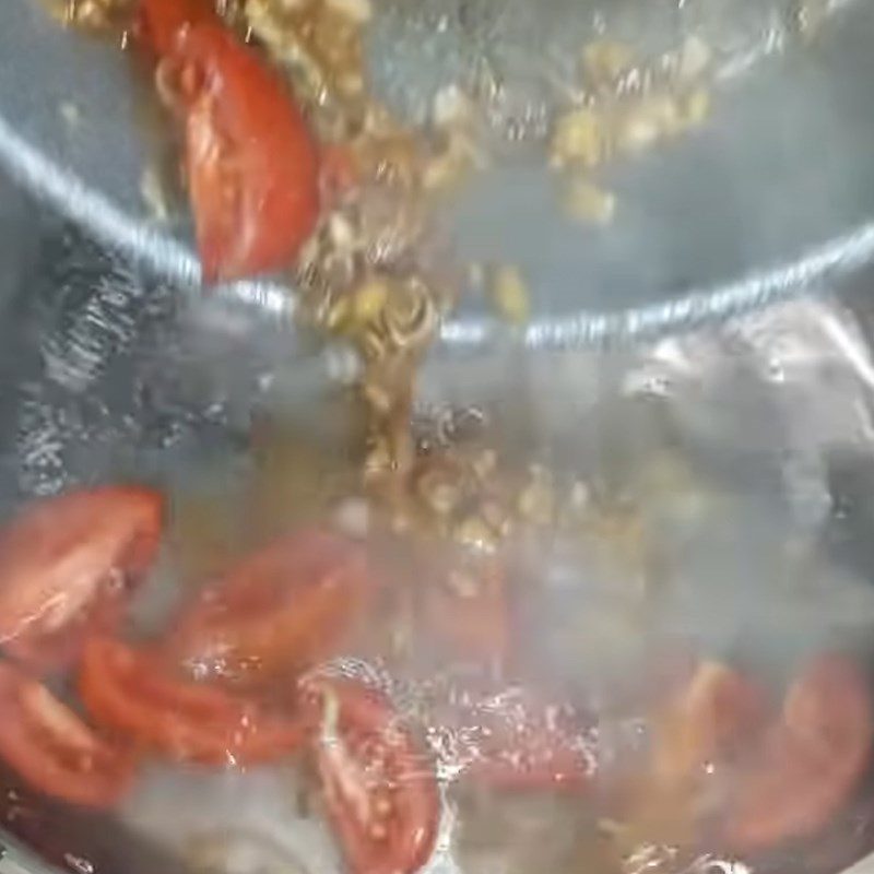 Step 4 Cooking the fermented rice broth Beef hotpot with fermented rice