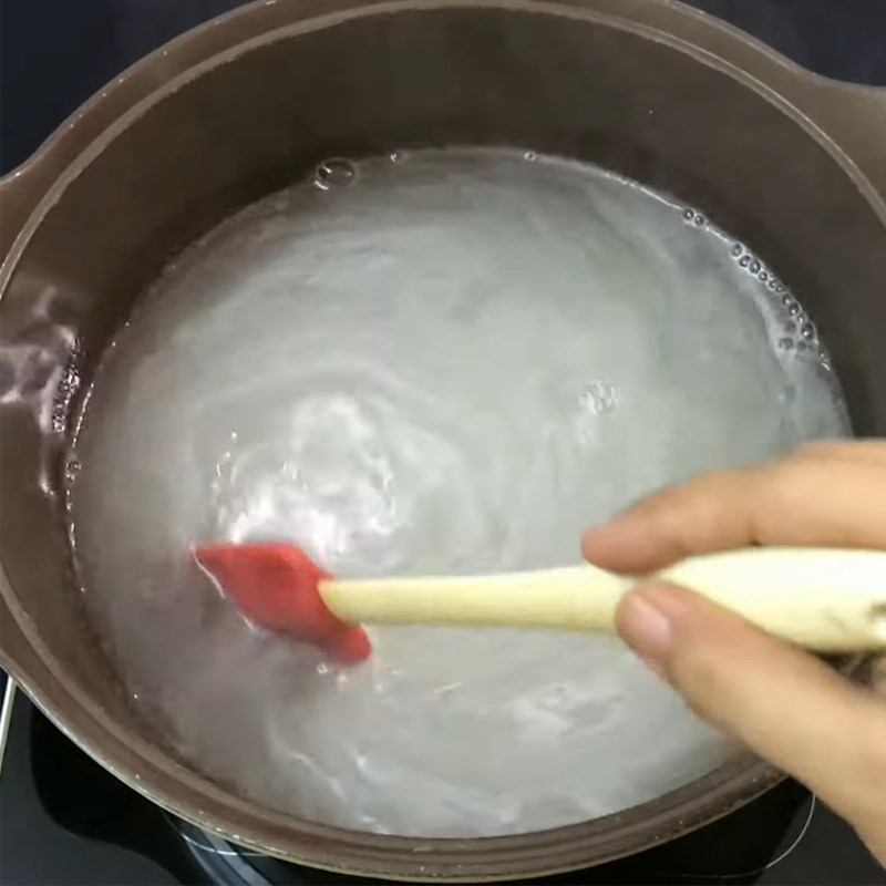 Step 2 Cook the jelly mixture for Flan jelly
