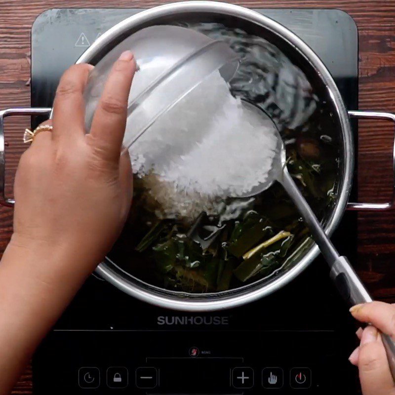 Step 2 Cook herbal water