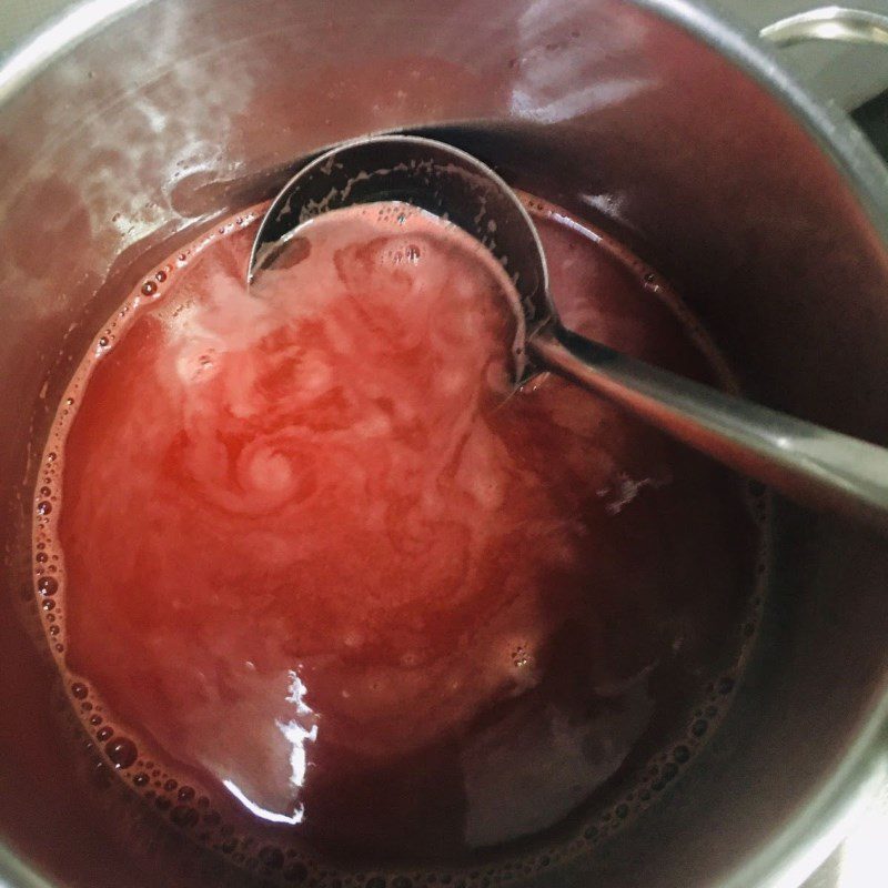 Step 2 Cook the jelly Watermelon jelly with cheese