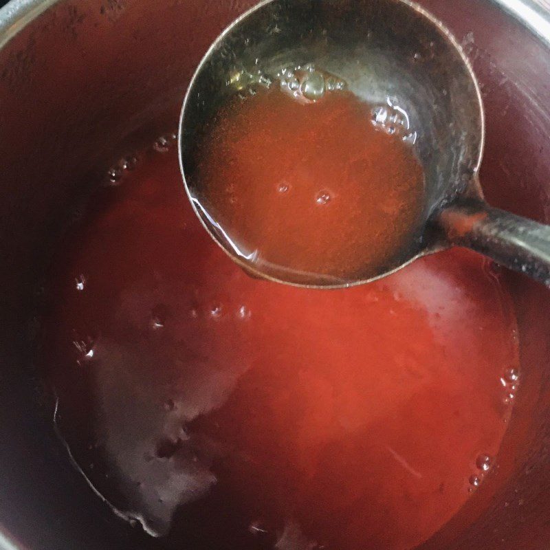 Step 2 Cook the jelly Watermelon jelly with cheese