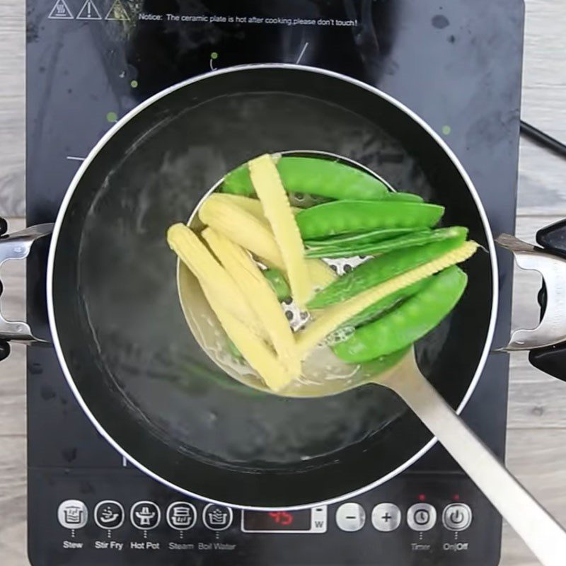 Step 6 Cooking vegetables mixed mushroom soup