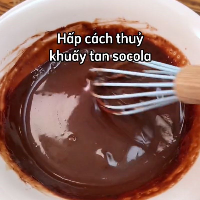 Step 2 Cook chocolate Chocolate pudding (Recipe shared from Tiktok cooking with TasteVN)