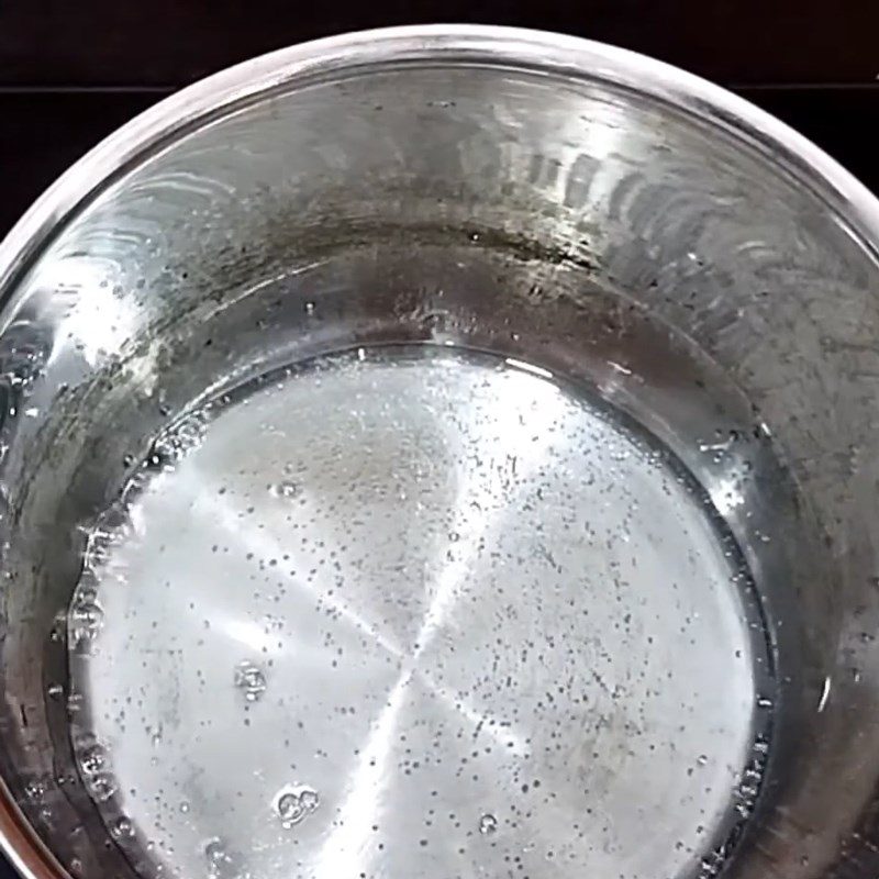 Step 3 Cooking mung bean and durian smoothie milk