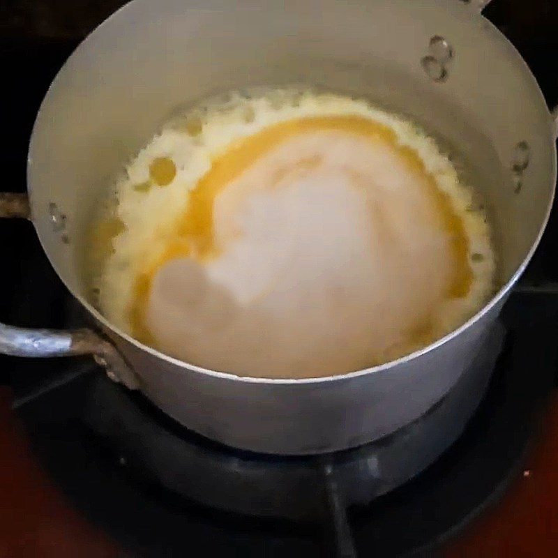 Step 4 Cook pumpkin and lotus seed milk Pumpkin and lotus seed milk for babies