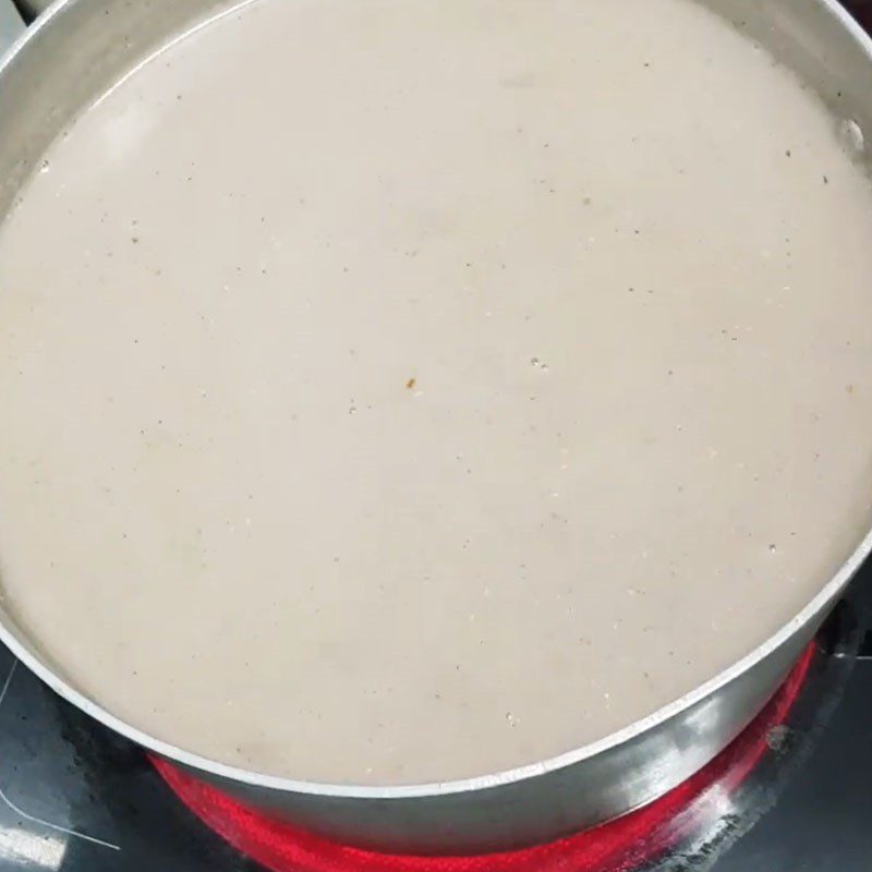 Step 3 Cooking brown rice peanut milk Brown rice peanut milk