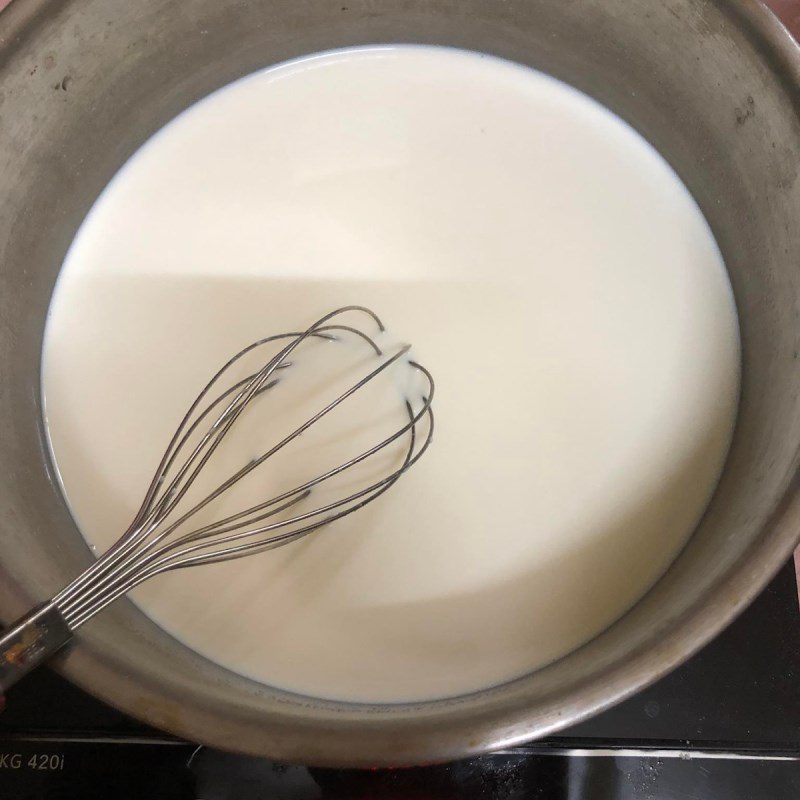 Step 2 Cook the tofu for Black Sugar Tofu