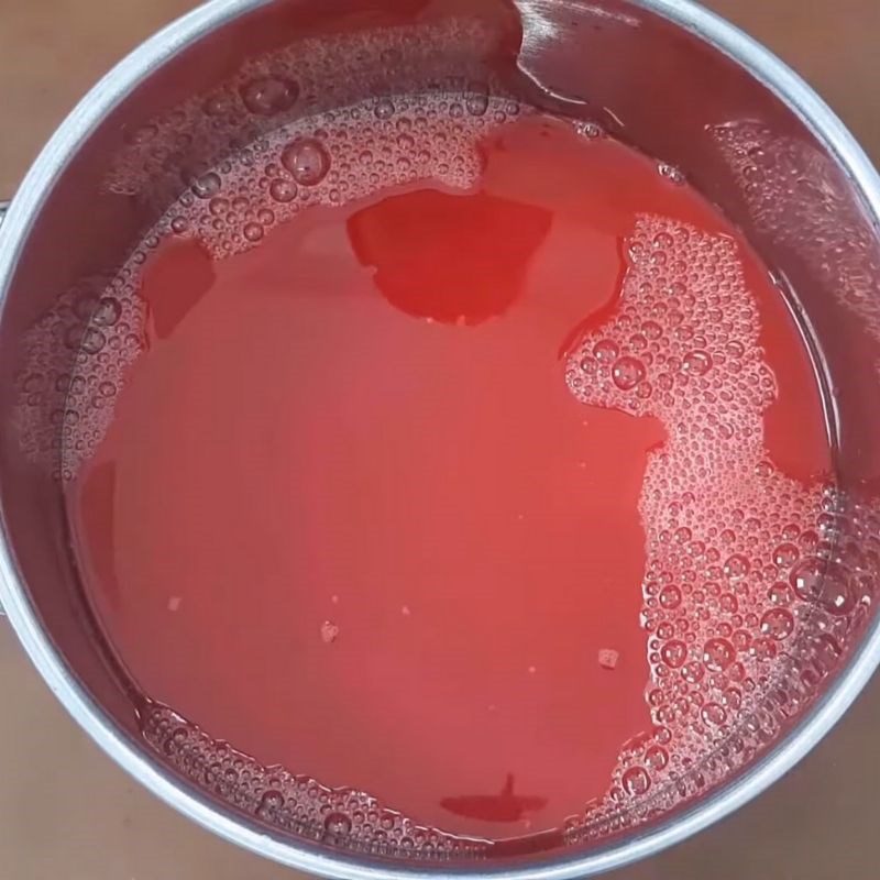 Step 3 Cook jelly Watermelon jelly