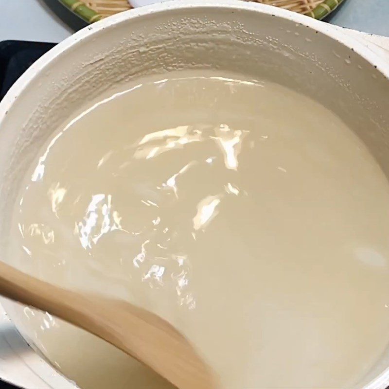Step 3 Cook jelly Coconut jelly cut into pieces