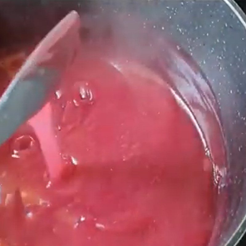 Step 3 Cooking Pomegranate Jelly Pomegranate Jelly with cornstarch