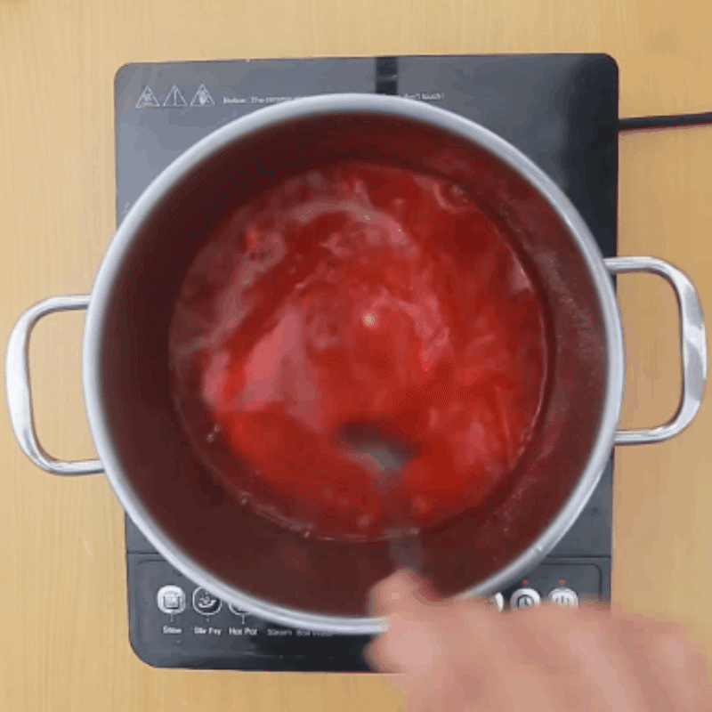 Step 3 Cook cheese jelly Avocado cheese jelly