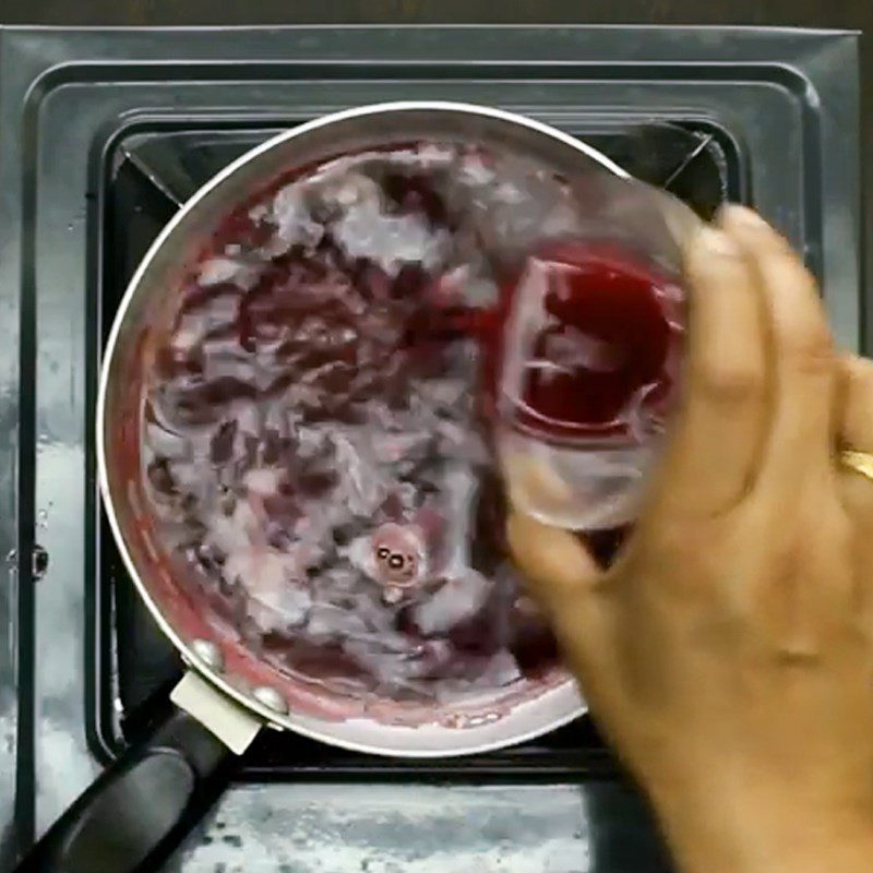 Step 3 Making Pomegranate Jelly Pomegranate Jelly with Agar Powder
