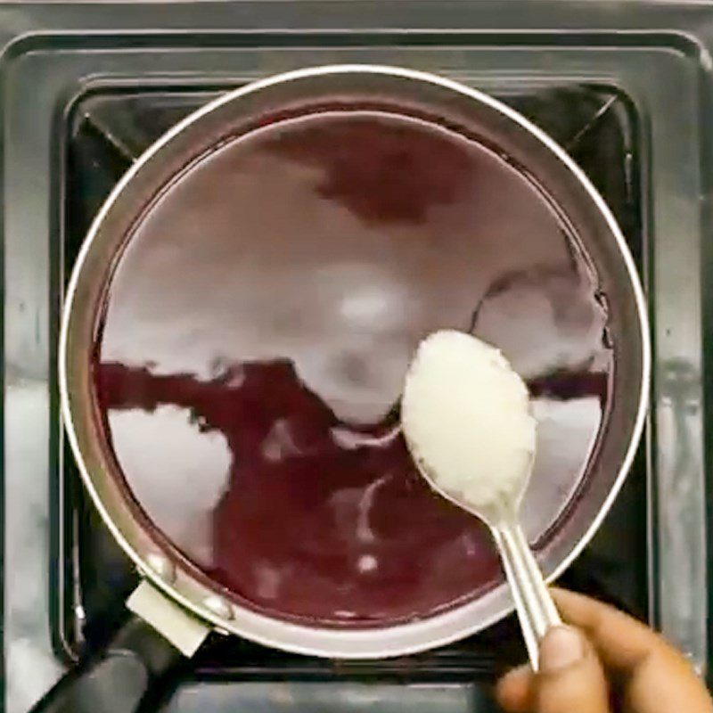 Step 3 Making Pomegranate Jelly Pomegranate Jelly with Agar Powder