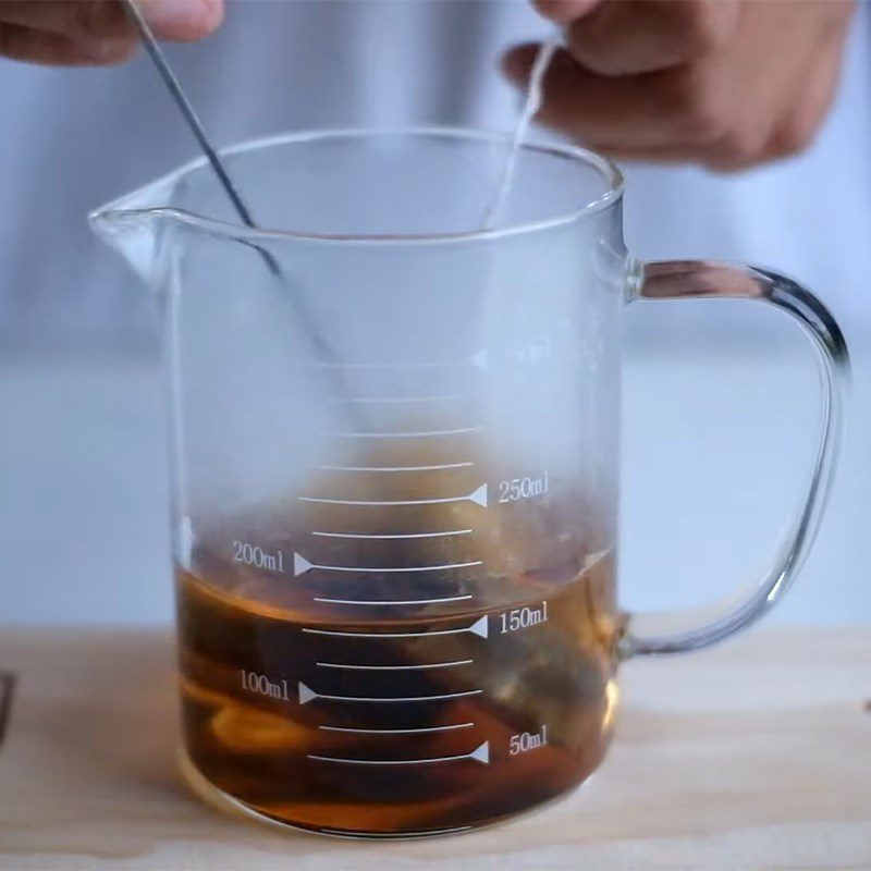 Step 1 Brew Milo milk tea
