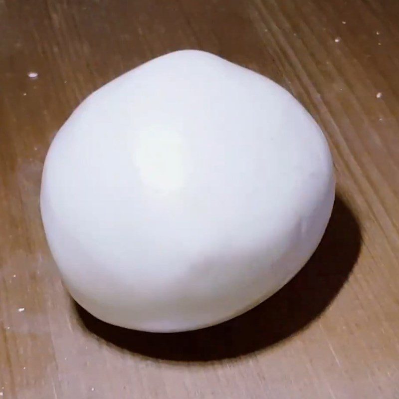 Step 2 Cook and knead tapioca dough for Black sugar tapioca pearls using rice flour